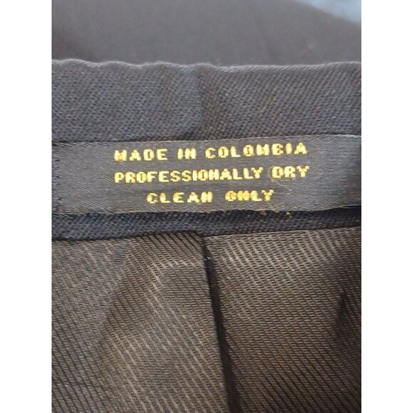 OSCAR DE LA RENTA Black Wool  Double Breasted Suit Jacket Sport Jacket 42R - Picture 7 of 11